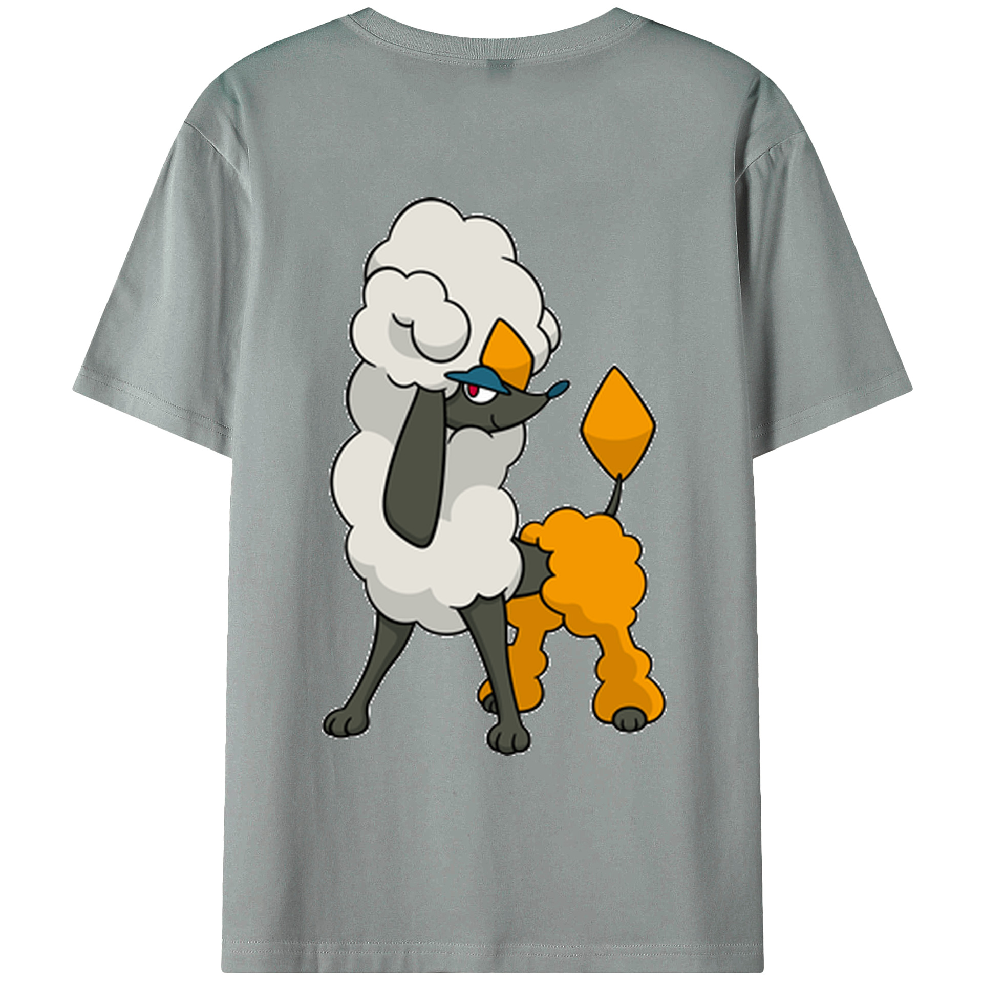 （画像用） ポケットモンスター Pokémon 綿100％ メンズ半袖Tシャツ（バックプリント） 通気性